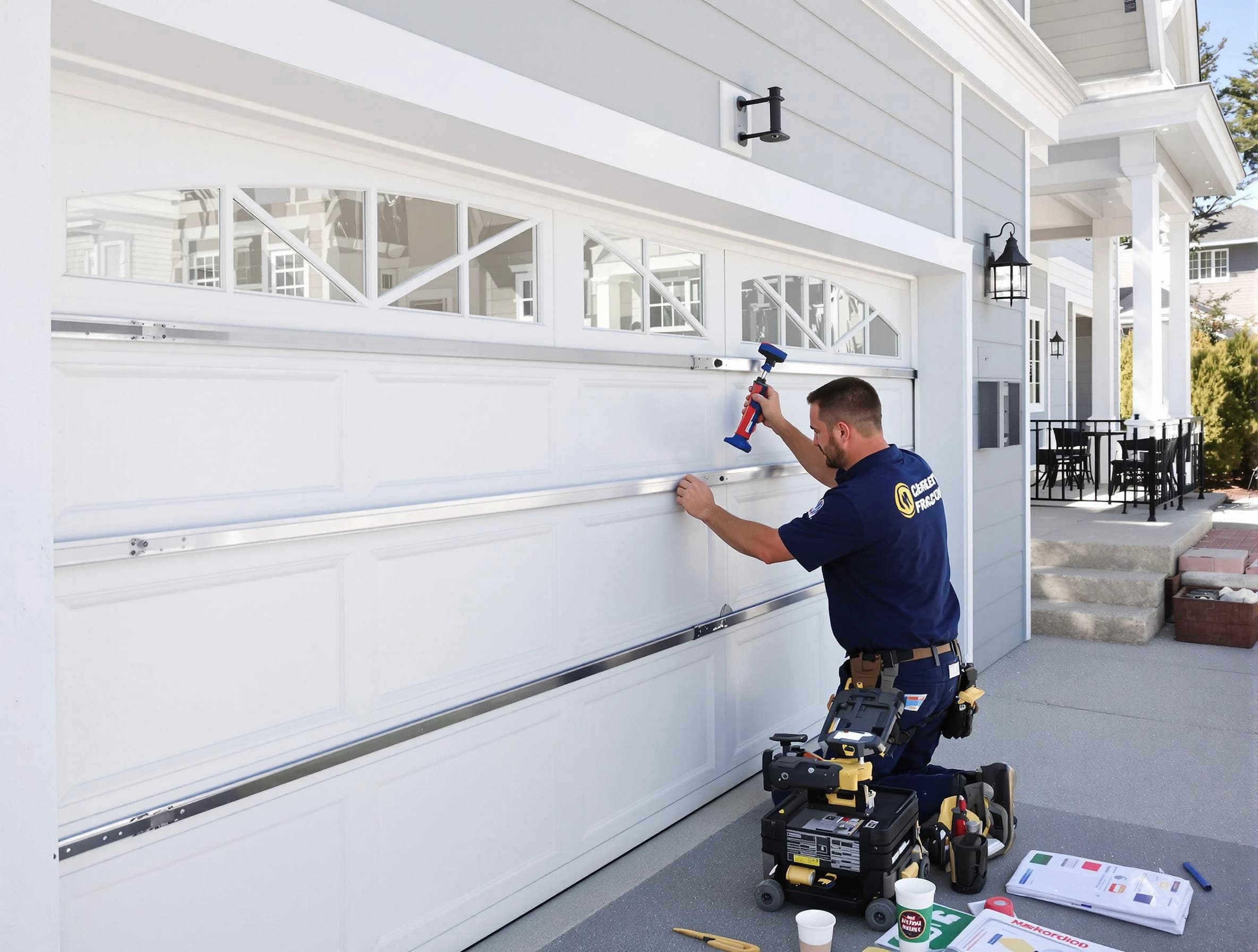 Professional garage door installation by Needham Garage Door Repair in Needham