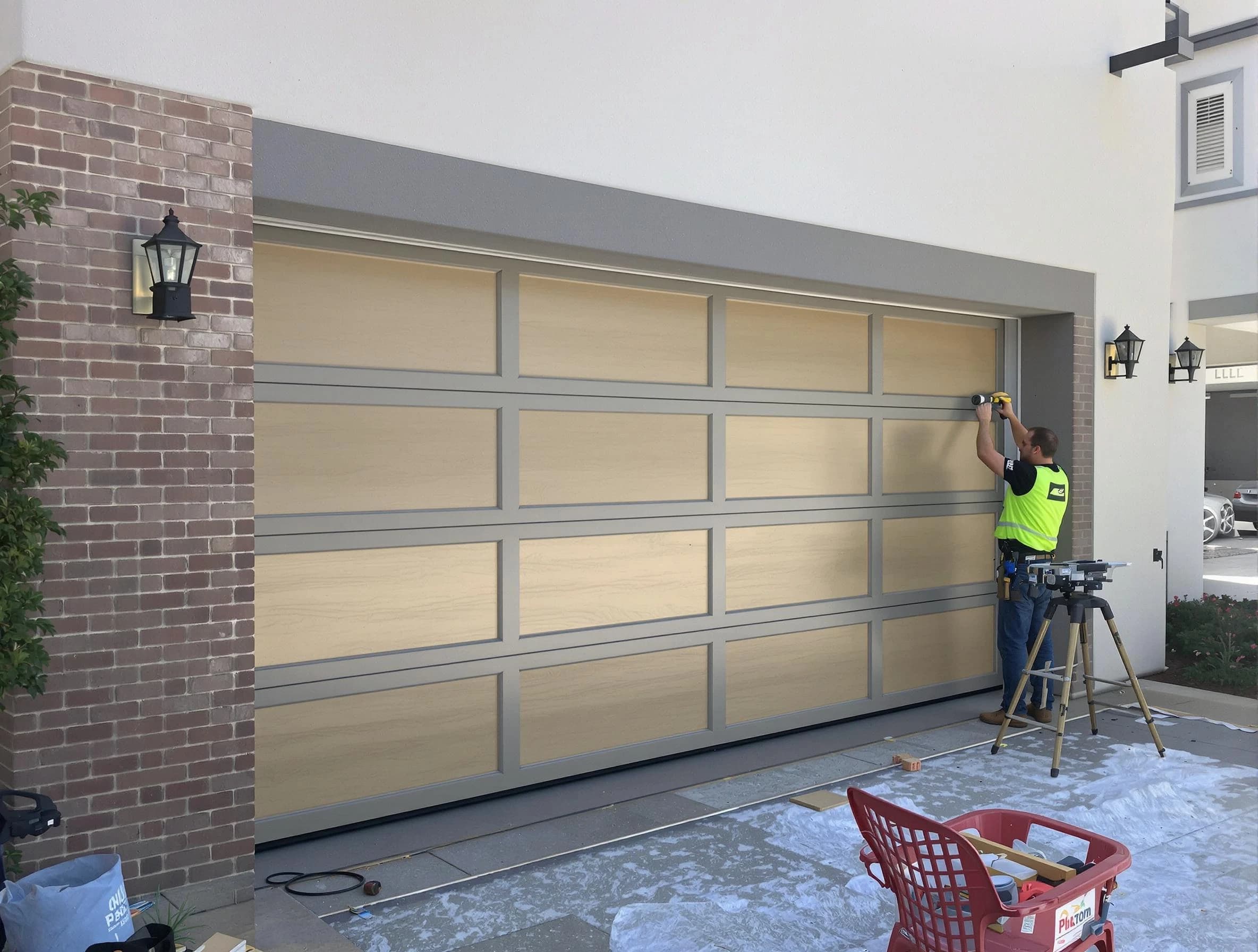 Garage door replacement service by Needham Garage Door Repair in Needham