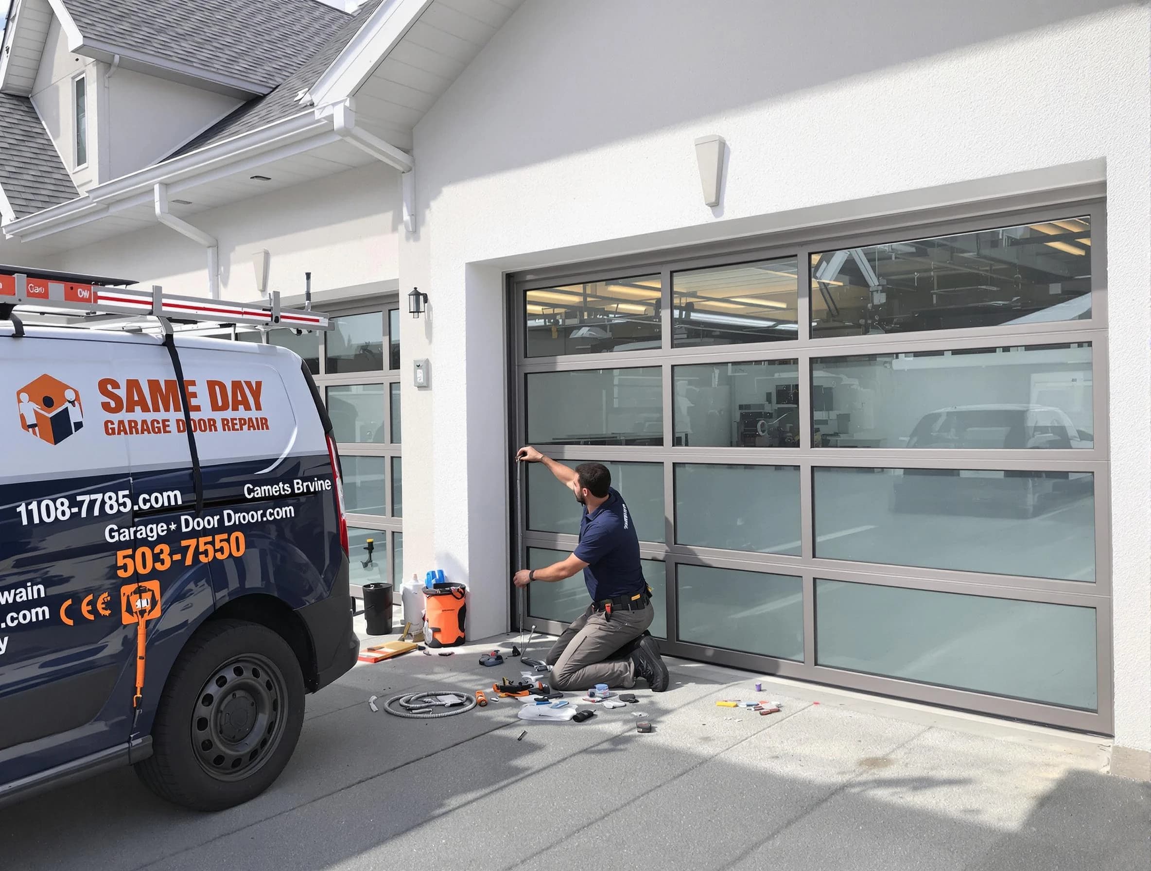 Same-day garage door repair service by Needham Garage Door Repair in Needham