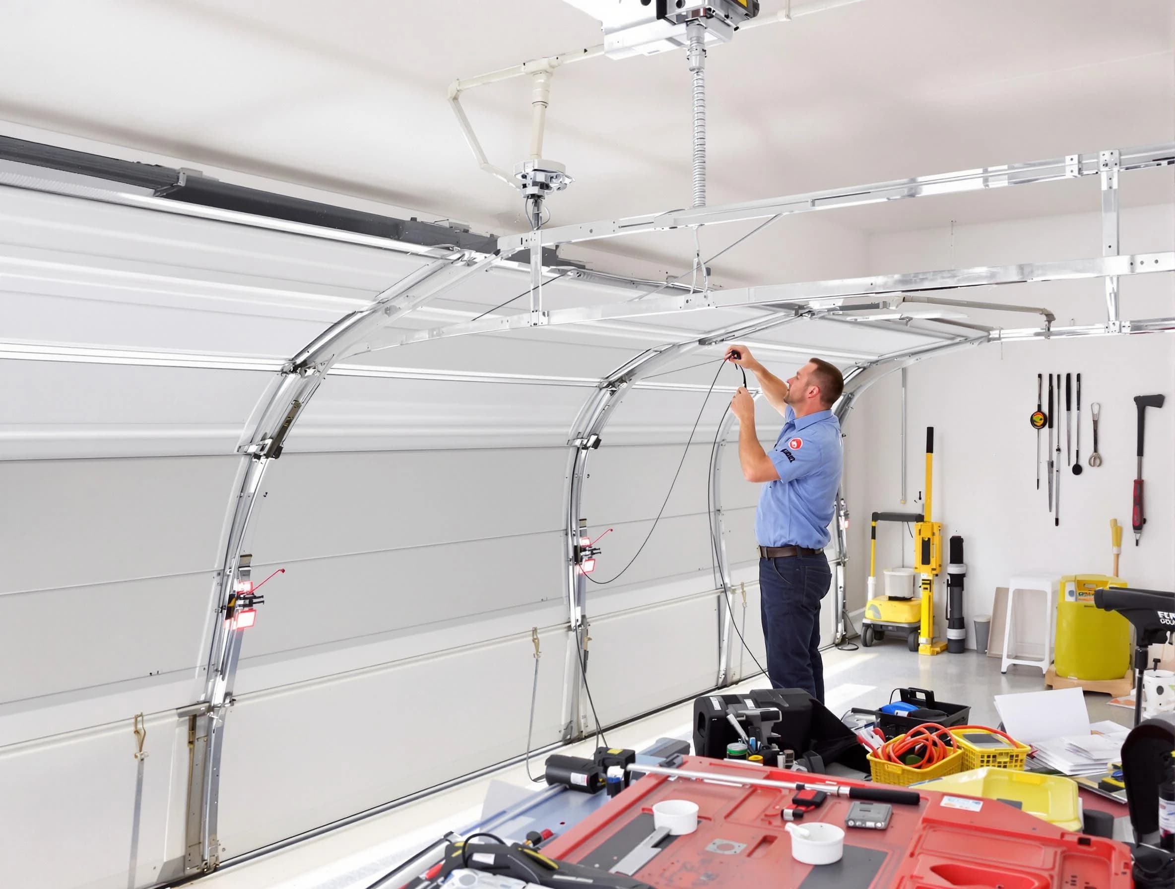 Garage door cable repair service by Needham Garage Door Repair in Needham