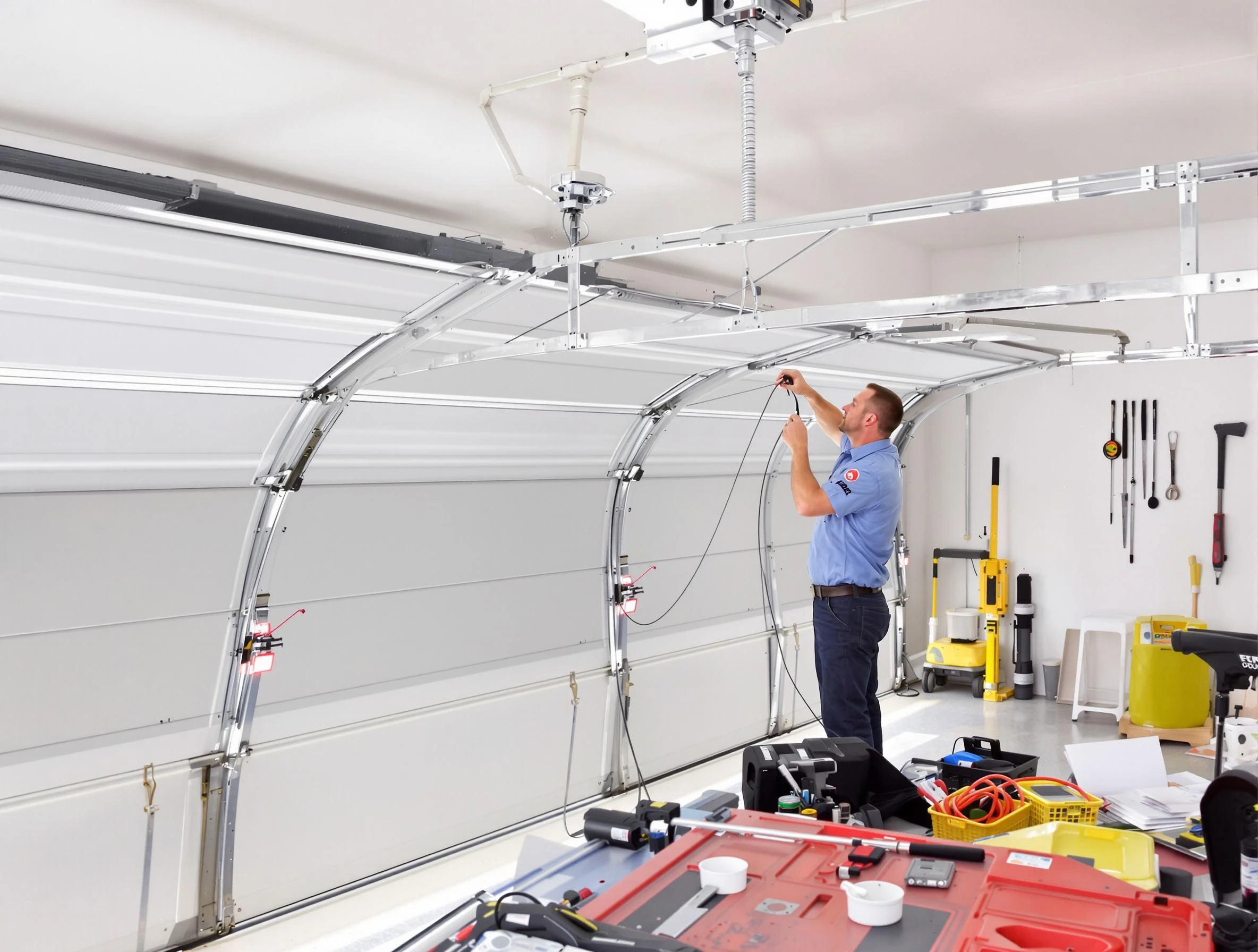 Garage door cable repair service by Needham Garage Door Repair in Needham