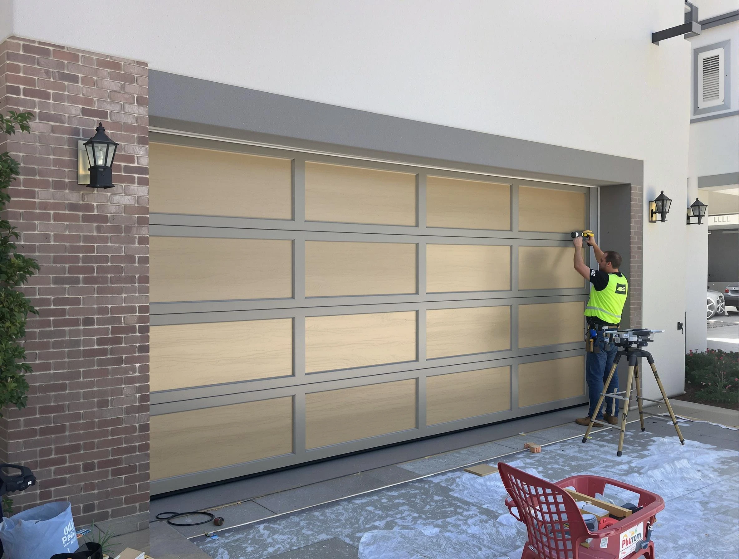 Garage door replacement service by Needham Garage Door Repair in Needham